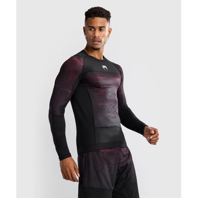 Venum Pánský rashguard funkční tričko G-Fit Air dlouhé rukávy Deep Black/Fire Red: – Hledejceny.cz