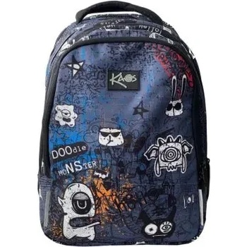 KAOS doodle monsters ученическа раница 2в1