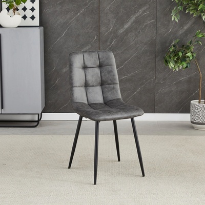 Autronic CT-281 BK3 antracitová látka nohy černý kov