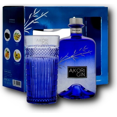 Akori Gin Premium 42% 0,7 l (dárkové balení 1 sklenice)