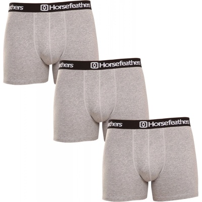 Horsefeathers boxerky šedé AM067C 3Pack