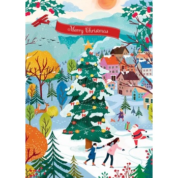 Pieces & Peace - Puzzle Skating into Christmas Joy - 500 piese