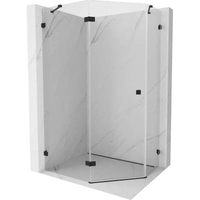 Mexen Lunar петстенна душ кабина с отваряща се лява врата 90 x 80 см, (831-090L-080P-70-00-L)