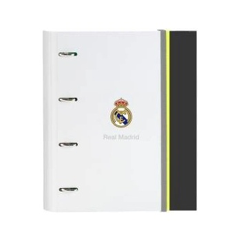 Real Madrid C. F Папка с пръстени Real Madrid C. F. Бял 27 x 32 x 3.5 cm
