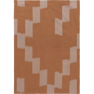 Ferm Living Малка кухненска кърпа Ikat 50 x 70 см оранжево и бежово (1104270943)