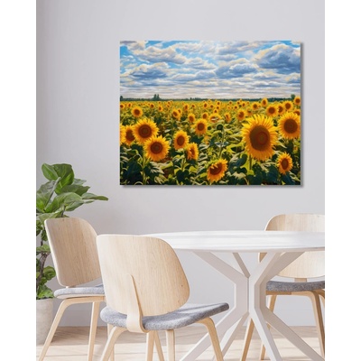 ZUTY Obrazy na stenu - Lúka so slnečnicami Rámovanie: bez rámu a bez vypnutia plátna, Rozmer: 40x50 cm