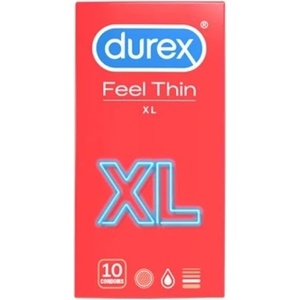 Durex 10 бр. Тънки презервативи Durex Feel Thin XL 60 mm