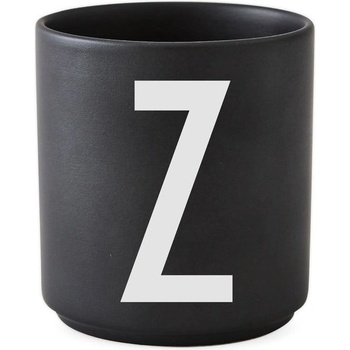 Design Letters Черна порцеланова чаша Alphabet Z, 250 ml A-Z - Design Letters (10204000Z)