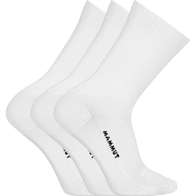Mammut Everyday Crew Socks 3 Pack White Black