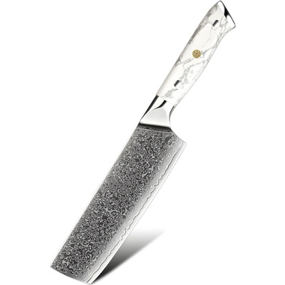 HARAHU Дамаски кухненски нож YU-37517 - Nakiri / Бял KP37517 (YU-37517)