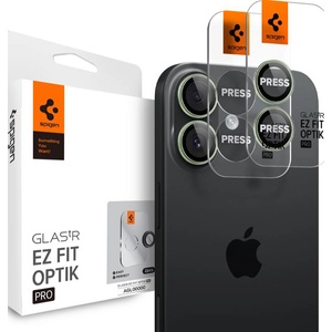 SPIGEN Glass tR EZ Fit Optik Pro 2 броя, зелени - iPhone 17 (AGL10128)