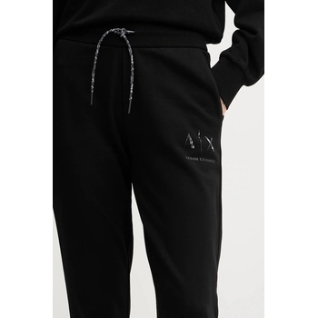 Armani Exchange Памучен спортен панталон Armani Exchange в черно с изчистен дизайн XW000986 AF16114 (XW000986.AF16114)
