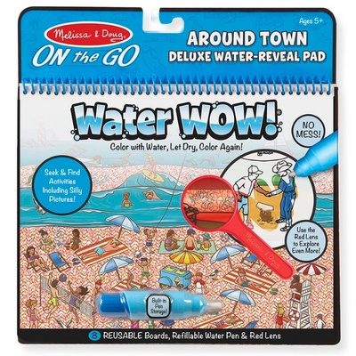 Melissa & Doug - Книжка за оцветяване на водна основа - Около града