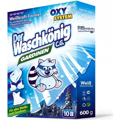 Waschkönig Gardinen prací prášek na záclony a spodní prádlo 600g 10 PD