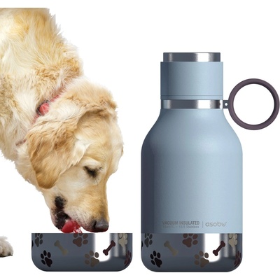 Asobu Термобутилка с купичка за куче dog bowl - 1000 мл - цвят син (asobu - sdb1 blue)
