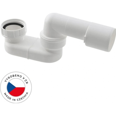 CERANO - Sifón vaňový otočný - plast - 6/4" - DN40/50 - biela