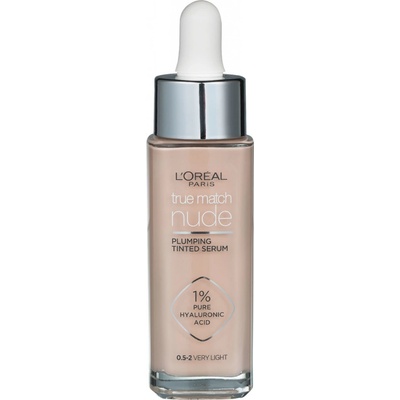 L'Oréal Paris True Match Nude Plumping Tinted Serum make-up na všetky typy pleti 0,5-2 Very Light 30 ml