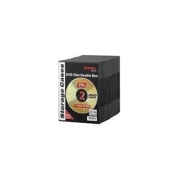 Hama DVD Slim Double-Box 25, Black 2 дискове Черен (51185) (51185)