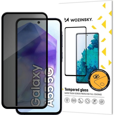 Wozinsky Privacy Glass Закалено стъкло за Samsung Galaxy A55 - Черен KP32887 (32887)