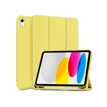 Haffner Кейс Tech-Protect Smartcase, Съвместим с iPad 10, 9 инча 2022 г. Жълт (FN0483) (FN0483)