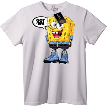 NOONEBRAND Тениска SpongeBob Улових ги - L, Black