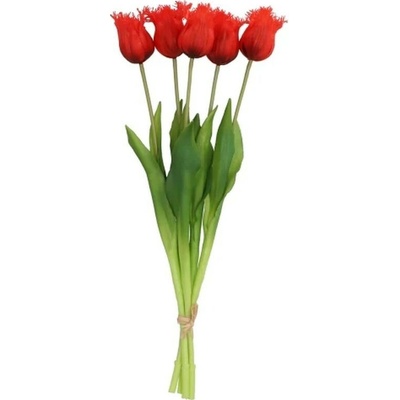 Kytica 7ks tmavo ružových realistických tulipánov Tulips - 31cm - daan kromhout