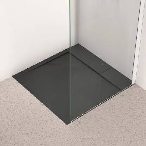 Ideal Standard i. life Ultra Flat S квадратно душ корито, наситено черно, 80x80 см (T5229FV)