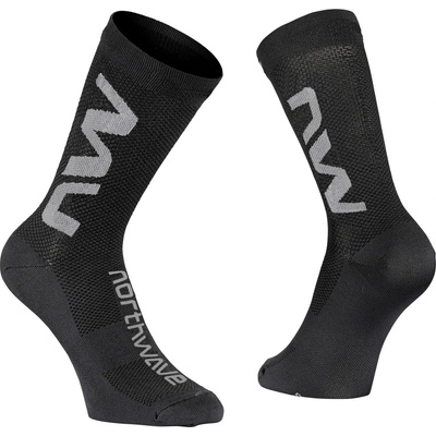 Northwave Мъжки чорапи за колоездене Northwave Extreme Air Sock Cycling socks - Black / Grey - размер 40-43 (EU) (201-7325-0413)