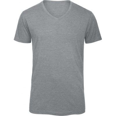 B&C pánske tričko TM057 heather light grey