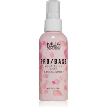 MUA Makeup Academy PRO/BASE Rose мъгла за лице за фиксиране на грима с розова вода 70ml