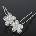 HARAHU Фиби за коса Rhinestone Flower KP1568