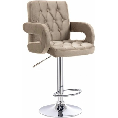 LuxuryForm Design Boston Velur na striebornom tanieri latte