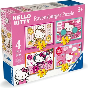 Ravensburger Детски пъзел Ravensburger 4 в 1 - Hello Kitty (7012004158) - ozone