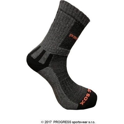Progress HIKING SOX turistické ponožky šedá