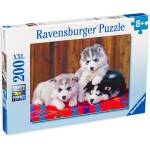 Ravensburger Пъзел Ravensburger от 200 XXL части - Малки кученца хъски (12823) - ozone