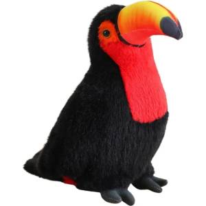 LEAN Toys Плюшена играчка Lean Toys - Тукан, 20 cm, червен (13817) - baby