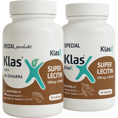 Klas Lecitin plus 1200 mg + vitamin E 2 x 90 tablet