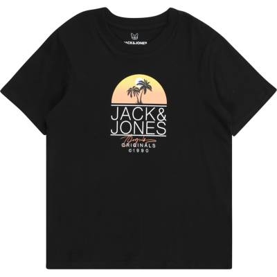 JACK & JONES Тениска 'CASEY' черно, размер 128