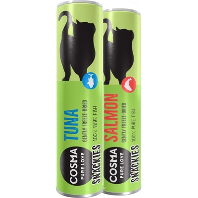 Cosma Snackies Míchané balení tuňák losos 46 g