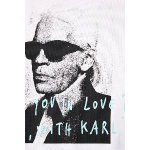 Karl Lagerfeld Jeans тениска дамска от памук x Pietro Terzini (B4W17078)