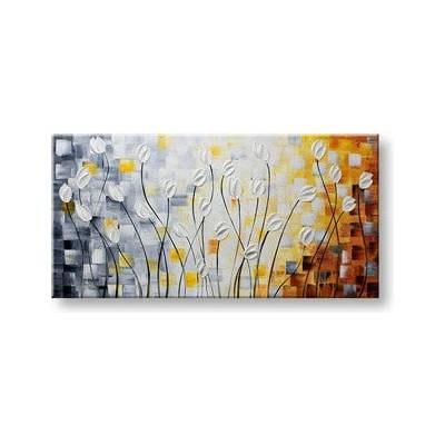 Autorská reprodukcia na plátne KVETY - 100x50 cm