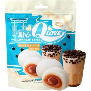 Qlove японски бисквитки с млечен чай Боба 120 г