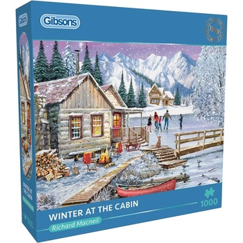 Gibsons Пъзел Gibsons от 1000 части - Зима в хижата (G6382)
