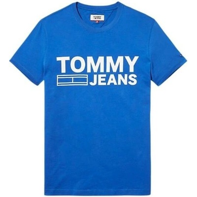 Tommy Hilfiger Jeans pánské triko Logo modré