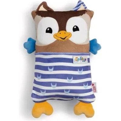 NICI Cosidoos: 2 в 1 обръщаща се плюшена играчка и възглавница - 20 x 30 см, бухал (62295)