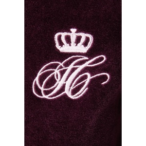 Juicy Couture суичър с цип и качулка дамски от кадифе SCRIPT REBELLE ROBYN (JCWAS226318)