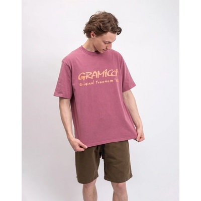 Gramicci Freedom Tee Pigment Dyed Red pigment