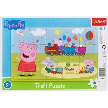 Trefl Пъзел Trefl от 15 части - Влакчето на Пепа (31406)