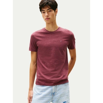 Tommy Jeans pánské vínové triko DM0DM20363XIU