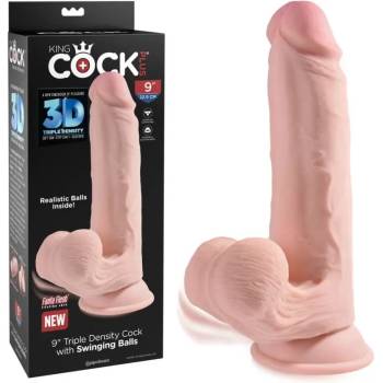 Image 1 of Дилдо с люлеещи тестиси, тройна плътност, 26см. - Swinging Balls Flesh (PIPE573221)